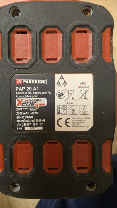Bormaşină cu percuție Parkside PSBSA 20-Li B2, 20V, 45 Nm