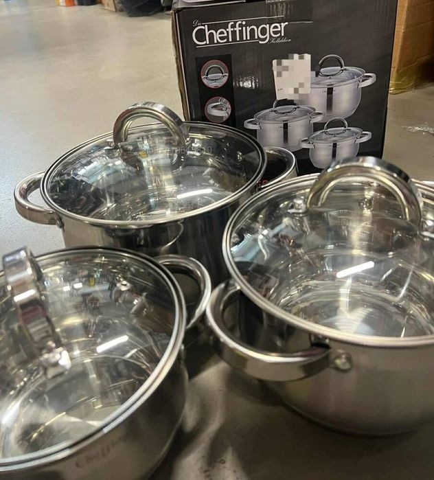 Комплект от 3 бр тенджери - Cheffinger