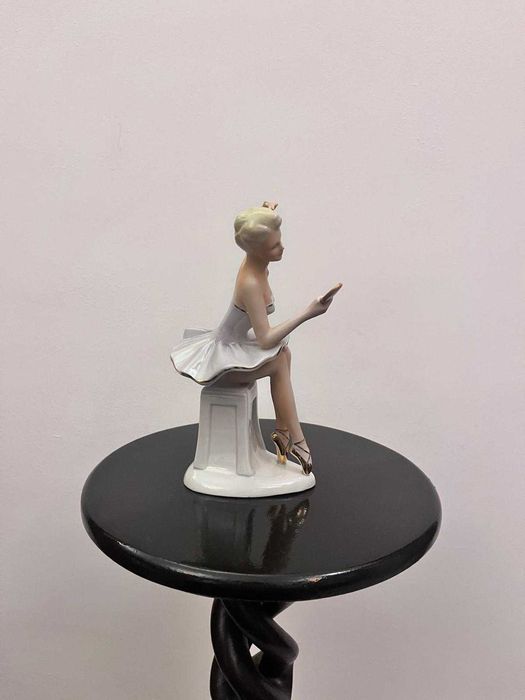 Balerina bibelou portelan Germania Fasold & Stauch bibelouri statueta