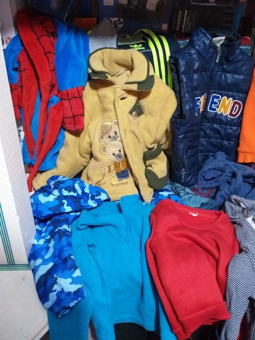 Lot 30 Articole Haine Baieti Bebe Nr80-90 Toamna Iarna