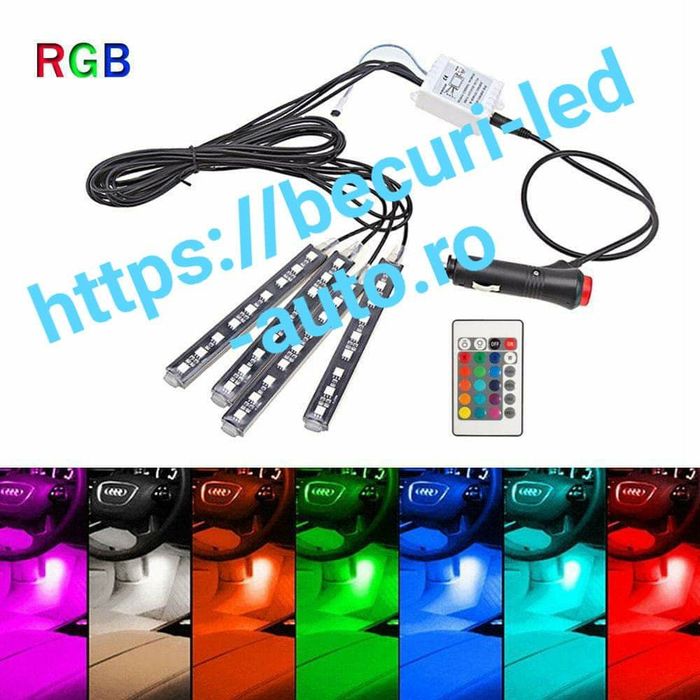 Lumină Ambientală Auto Cu RGB(calitatea superioara)