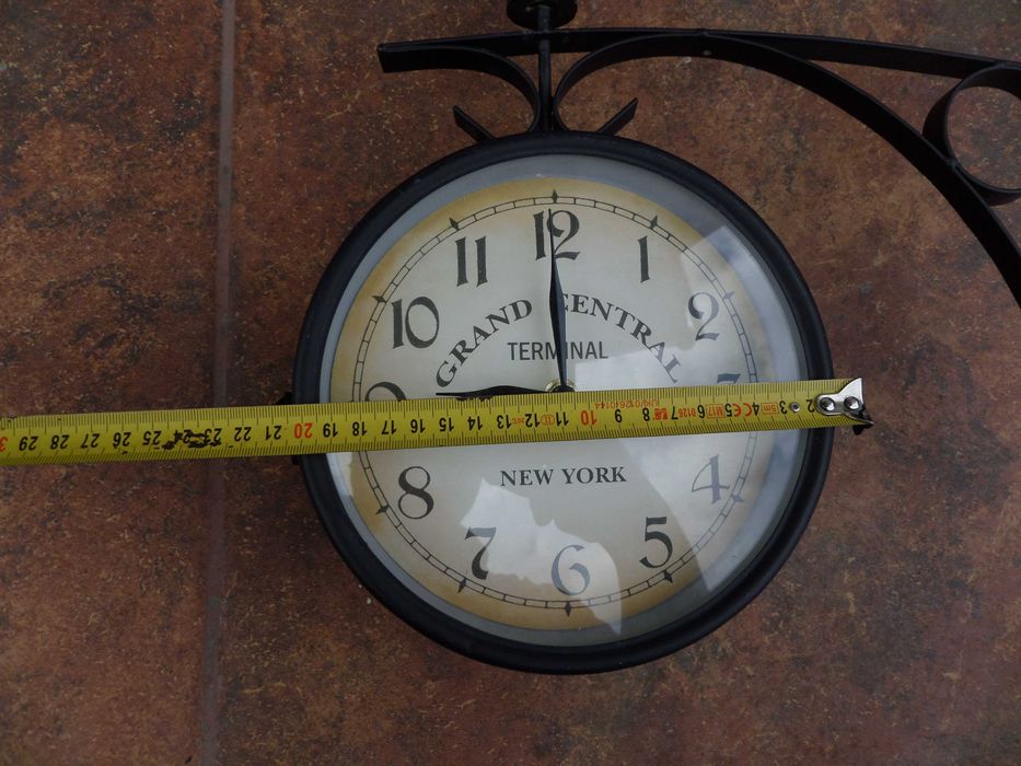 Ceas dublu New York Grand central terminal mare 20 cm ceasul 36cm tot
