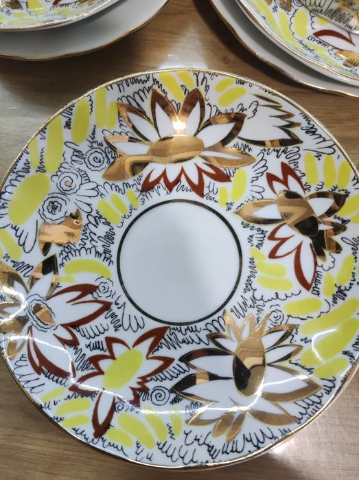 Чайный сервиз ЛФЗ "Золотые ромашки"