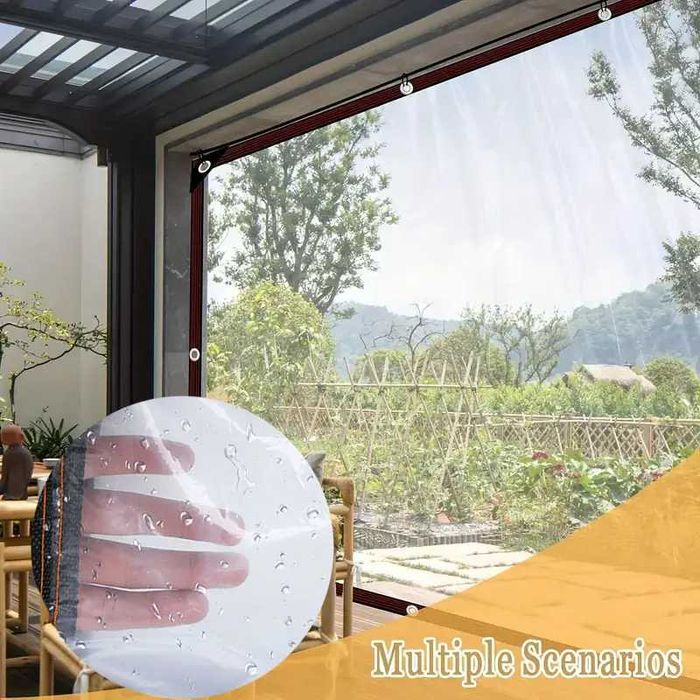 Ветроупорни завеси - прозрачни тип брезент, тенти, шатри, ветробрани