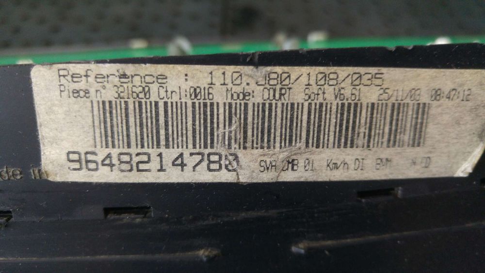 Ceasuri bord diesel peugeot 406 9648214780