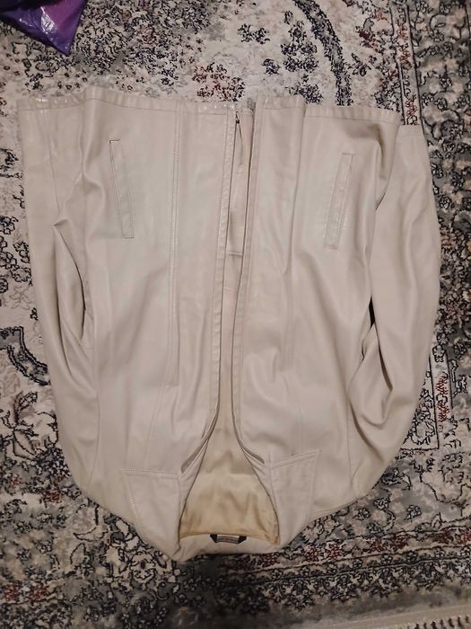 haina de piele naturala crem