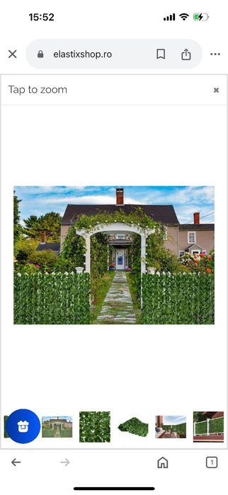 Gard artificial, culoare verde
