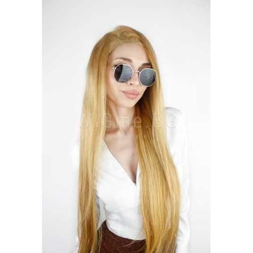 100% естествена Virgin Remy руса лейс фронт перука серия Белисима