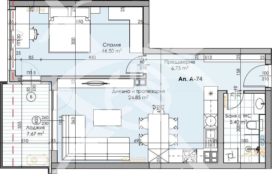 Двусатен апартамент Кършияка 441-15814