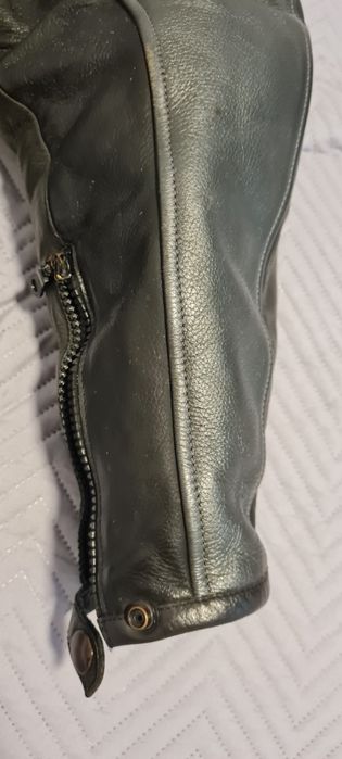 Яке за Мотор Априлия Aprilia Естествена Кожа Черно