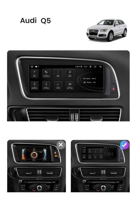 Navigatie Audi Q5 2009-2017 MMI 3G Multimedia , Android 14
