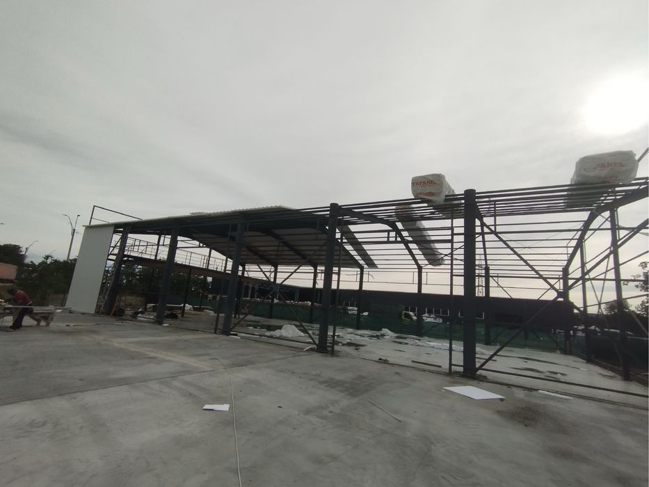 Vand hala metalica cu turnare cuzineti hala metalica cu panouri