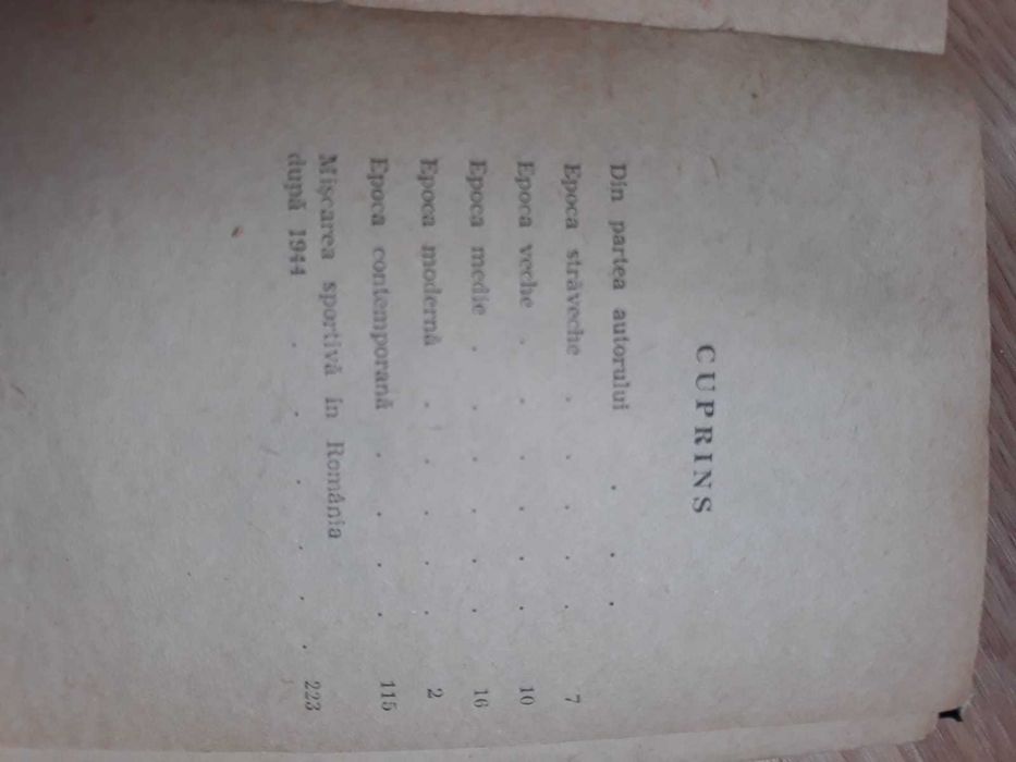 Carti Sportul Romanesc