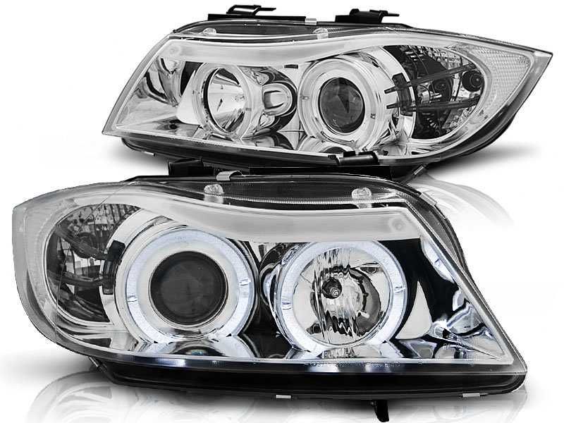 Faruri angel eyes pentru Bmw E90 limousine / touring