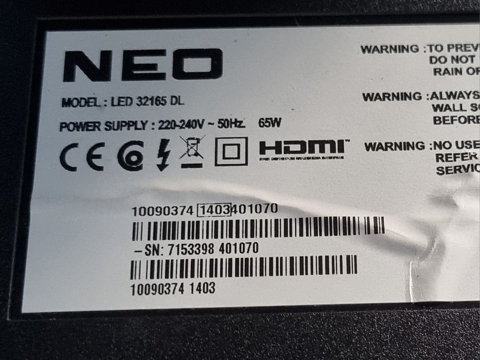 Телевизор / Neo - 32" - FullHD , Цифрова + Ефирна