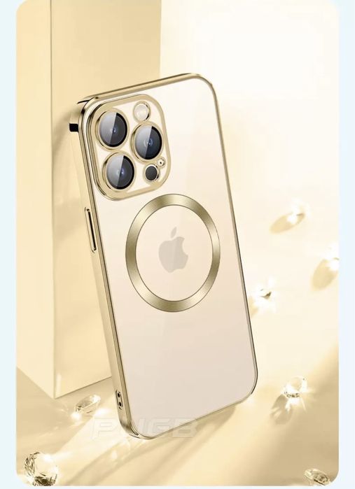 Iphone 13/14/15/16E/17/PRO/MAX Husa Silicon Margine Luxury Magsafe