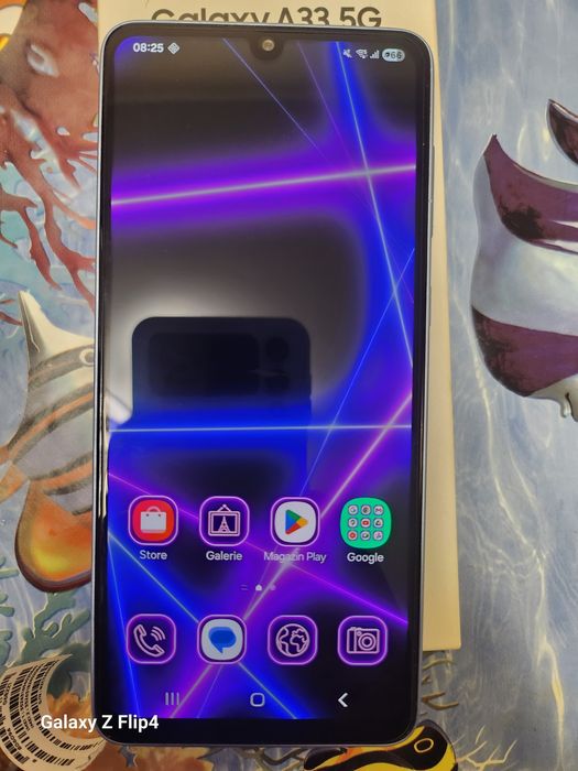 "Samsung A33 5G 128GB Blue - Impecabil (Ca nou) - Full Box"
