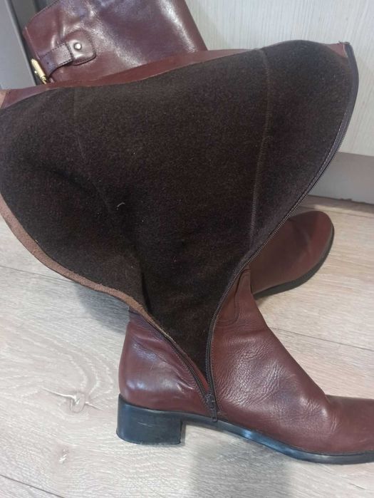 Дамски зимни кожени ботуши размер 41