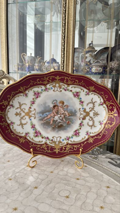 Антикварное большое блюдо .Франция