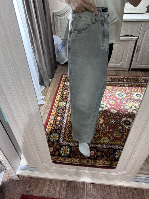 Брючки серые джинс для девушек slfe mex28