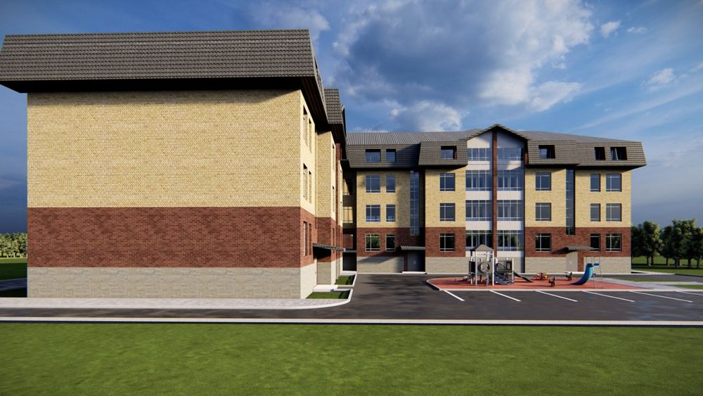 2х ком квартира 70,4кв.м. в новом доме ул.Ш.Коспанова 1й этаж