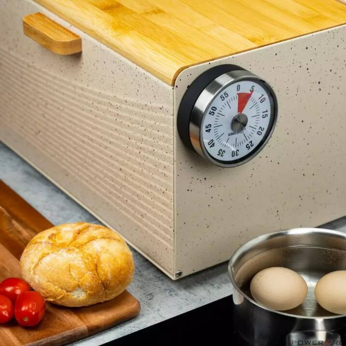 Cronometru de bucatarie din inox, rotund, 78,5x32 mm Kinghoff