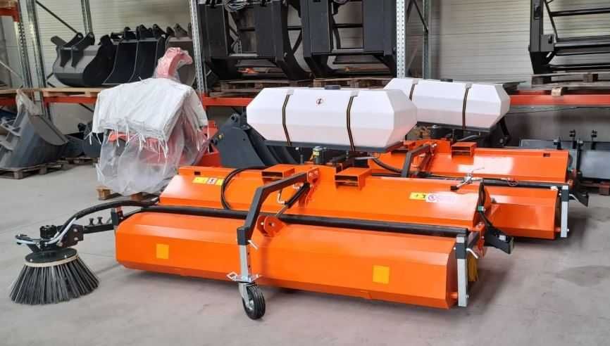 Perie asfalt cu colector si sistem stropire 240 cm