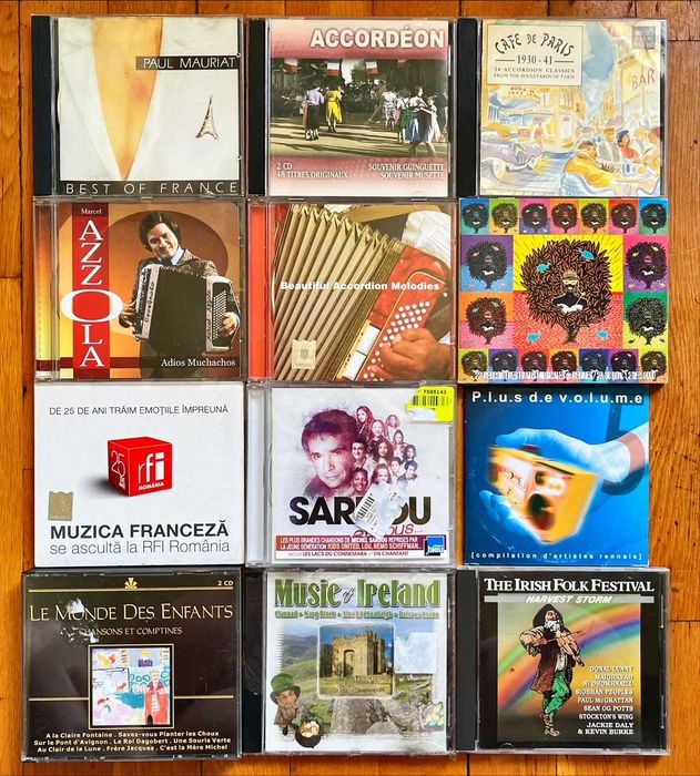 Lot CD muzica traditionala Spania, Franta, Irlanda, Africa,America Sud