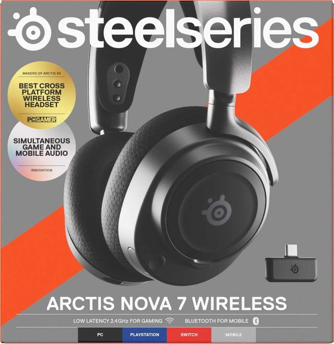 Безжични геймърски слушалки SteelSeries ARCTIS NOVA 7 - Черни!