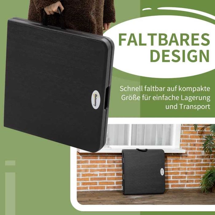 Градинска маса Outsunny, сгъваема, регулируема височина