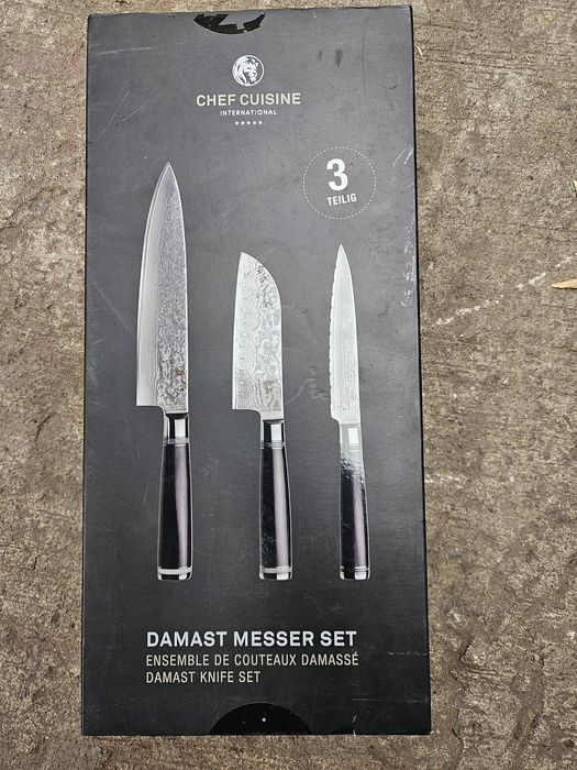 Chef Cuisine International  Set 3 cutite bucatarie otel damasc