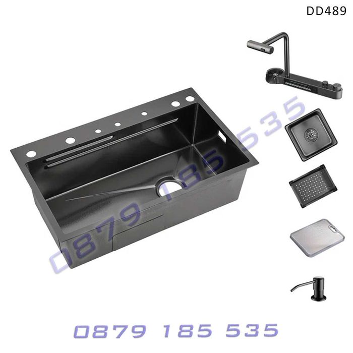 Лукс кухненска мивка диспей функции 12в1 НОВ модел 2024 модерна чешма