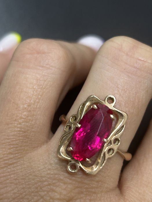 Кольцо золотое советское 583