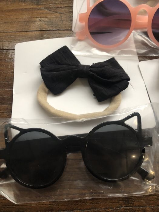 Комплект детска лента за коса и слънчеви очила