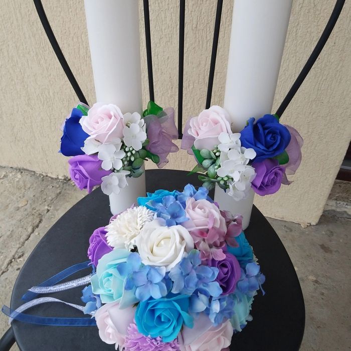 Buchete, lumanari de mireasa, nunta, nasa