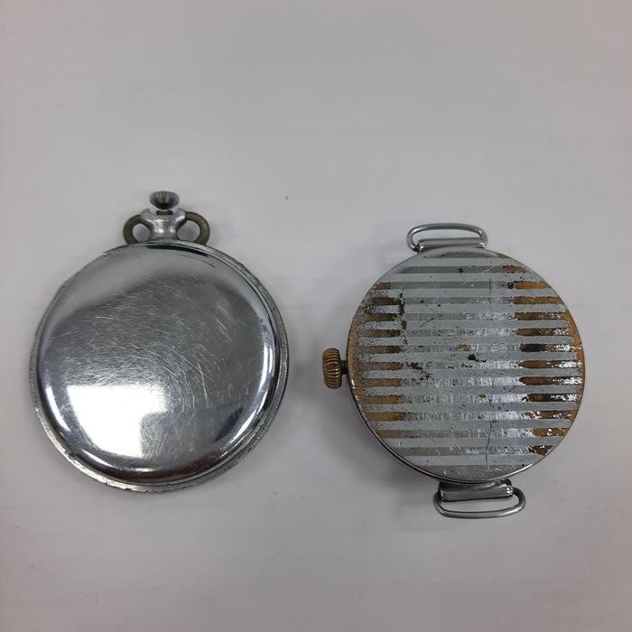 Часы карманные серебро