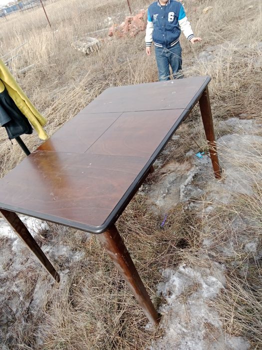 Стол диван деревянный