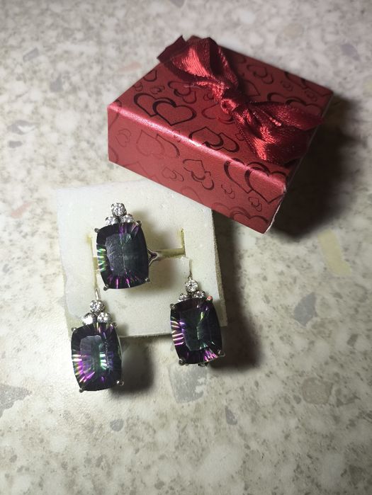 Серьги и кольцо 925