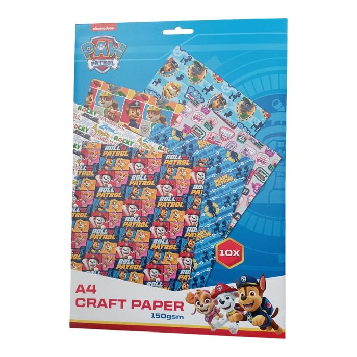 10 листа Крафт картон А4 Пес патрул Paw patrol