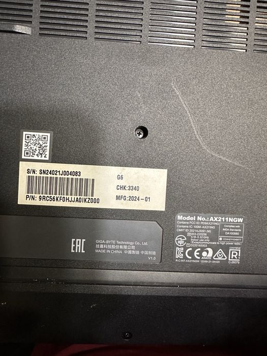 Игровой ноутбук Gigabyte