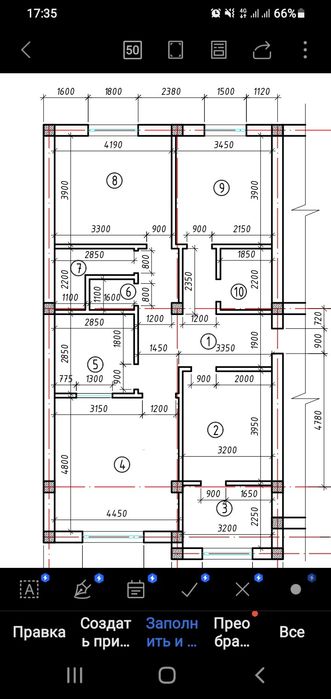 Новастройка 106 кв.м 5 хонали. 5-этаж