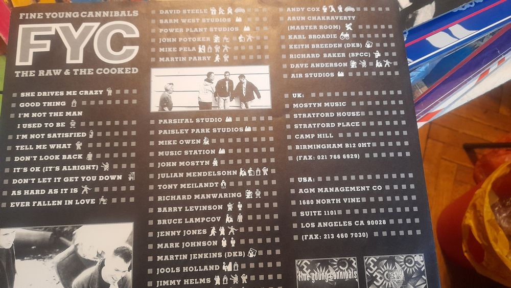 FINE YOUNG CANNIBALS The Raw &The Cooked, DIANA another hits from 60-t