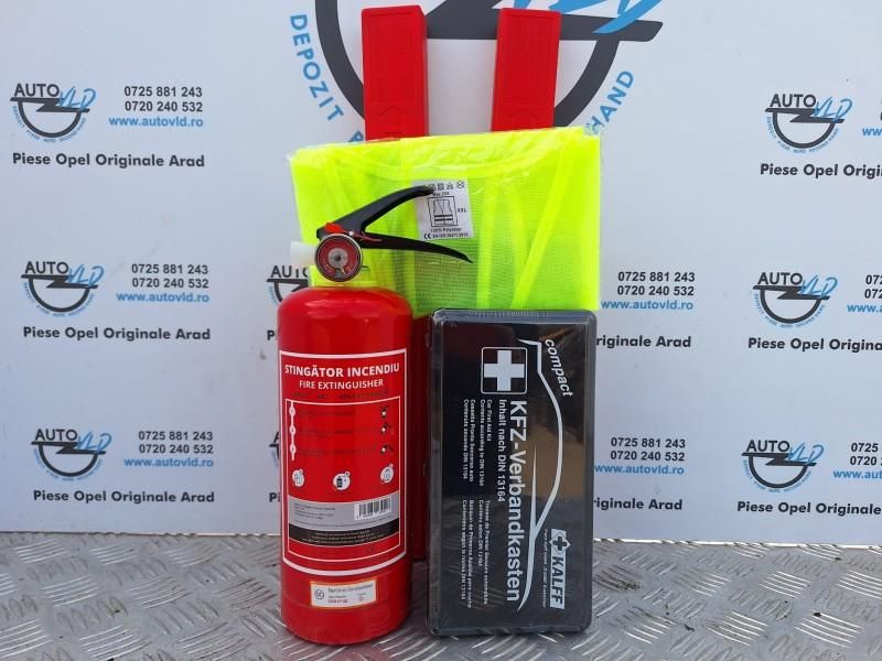 Trusa prim ajutor medicala auto vesta triunghi stingator instinctor P1