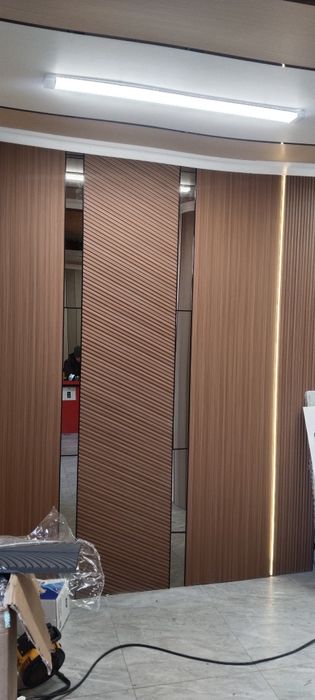 Бамбук панель тв зона шпон панель и лувери