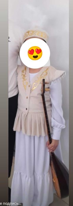 Продам казахское национальное платье для девочки на 10-13лет