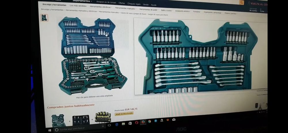 Комплект гаечни ключове 130  броя от хром-ванадиева стомана