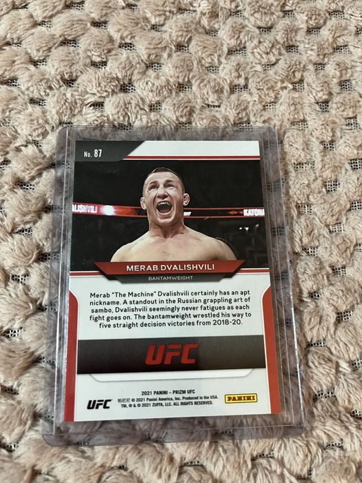 MERAB DVALISHVILI champ bantamweight cartonas prizm debut edition