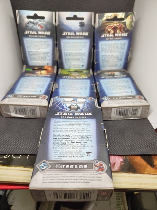 Lot 7 Expansiuni Star Wars: The Card Game LCG (Limba Germană) Sigilate