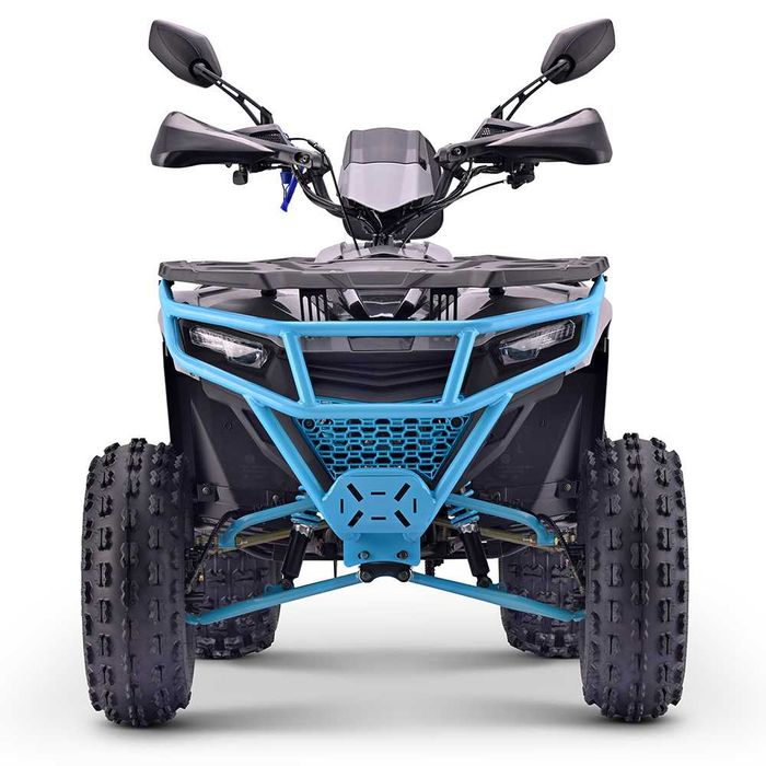 Atv 125cc MNR Troodon Deluxe 8" semi-automat 4T benzina gri/albastru
