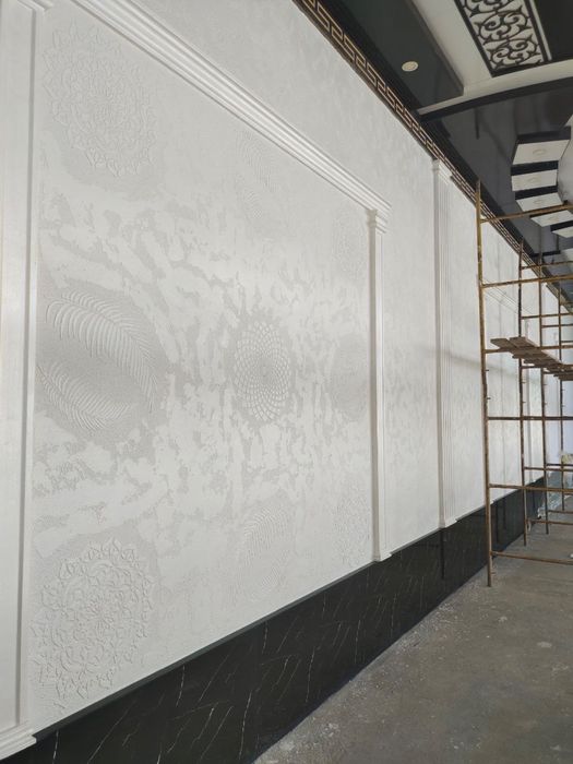Fasad Travertin decor ishlari sifat va halollik